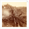 Destruction of a railroad bridge, USA by Anonymous