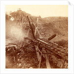 Destruction of a railroad bridge, USA by Anonymous
