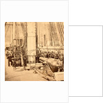 Sailors and a cannon on deck of a gunboat, USA by Anonymous