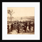 Maj. Gen. Sherman and staff. This view was taken in the trenches before Atlanta, Ga., USA by Anonymous