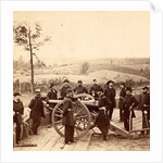 Maj. Gen. Sherman and staff. This view was taken in the trenches before Atlanta, Ga., USA by Anonymous