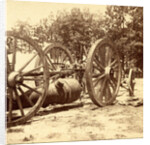 Same gun and sling cart as shown in no. 1051, showing how the gun is slung under the cart, USA by Anonymous