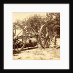 Same gun and sling cart as shown in no. 1051, showing how the gun is slung under the cart, USA by Anonymous