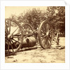 Same gun and sling cart as shown in no. 1051, showing how the gun is slung under the cart, USA by Anonymous