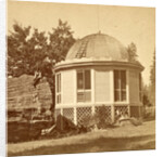 Dancing pavilion, on stump of big tree, USA by Anonymous