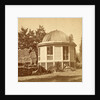 Dancing pavilion, on stump of big tree, USA by Anonymous
