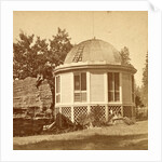 Dancing pavilion, on stump of big tree, USA by Anonymous
