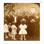 A tribute from the children to President Roosevelt at the monument, Wyoming, Pa., USA by Anonymous