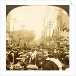 C.T.A.U. Parade on S. Main St., showing John Mitchell in carriage, Wilkes-Barre, Pa., Aug. 10, 1905., USA by Anonymous