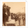The military parade passing in review before President Roosevelt, Exposition Auditorium, Charleston, S.C., USA by Anonymous