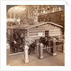 Log cabin home of President Roosevelt brought from North Dakota to the World's Fair, St. Louis, USA by Anonymous
