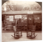 Cabin in which President Roosevelt lived for three years, exhibited in Agricultural Building, World's Fair, St. Louis, Mo., USA by Anonymous