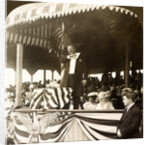 President Roosevelt delivering his address, Georgia Day, Jamestown Exposition, VA, USA by Anonymous