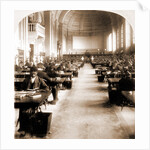 Interior of Bates Hall, Boston Free Library, USA by Anonymous
