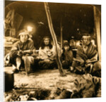 A typical group of Patagonians under their sheepskin tent, a race of South American giants, World's Fair, St. Louis, USA by Anonymous