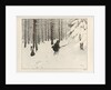A man walking in the snow by Anonymous