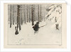 A man walking in the snow by Anonymous