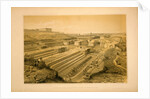 Docks at Sebastopol with ruins of Fort St. Paul by William Simpson