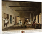 A perspective view of a lapping room by Anonymous