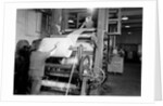 Mt. Holyoke, Massachusetts - Paper. American Writing Paper Co. Super-calender - putting on roll, starting operation, 1936 by Lewis Hine