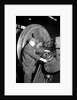 Eddystone, Pennsylvania - Railroad parts. Machinist machining wheel to fit driving pin on above wheels on newest type of locomotive, March 1937 by Lewis Hine