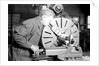 Eddystone, Pennsylvania - Railroad parts. Tool-builder planing for a taper shoe on a steam hammer ram, March 1937 by Lewis Hine