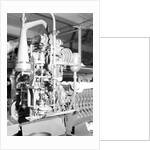 Manchester, New Hampshire - Textiles. Pacific Mills. Barber-Colman Automatic Spooler. (side view) Tying machine close up, April 1937 by Lewis Hine