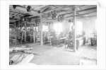 Paterson, New Jersey - Textiles. Two views of an idle petty shop. Taken in the Barnet Mills, June 1937 by Lewis Hine