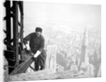 Photograph of a Workman on the Framework of the Empire State Building, 1936 by Lewis Hine