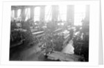 Paterson, New Jersey - Textiles. Idle looms in a cockroach shop. Note the empty beams in the foreground, March 1937 by Lewis Hine