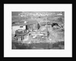 Paterson, New Jersey - Textiles. Bachelor shacks in outskirts of Paterson, on Molly Jan Brook by Lewis Hine