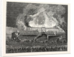 Burning Great Storehouse, London by Anonymous