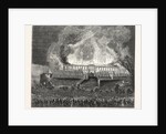 Burning Great Storehouse, London by Anonymous