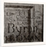 Byron's Name, from the Fourth Form Room by Anonymous