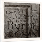 Byron's Name, from the Fourth Form Room by Anonymous