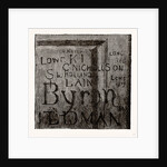 Byron's Name, from the Fourth Form Room by Anonymous