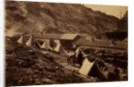The old Genoese Castle at Balaklava, from above the castle pier, Crimean War by Roger Fenton
