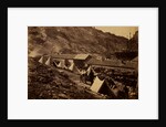 The old Genoese Castle at Balaklava, from above the castle pier, Crimean War by Roger Fenton