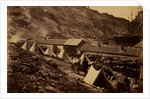The old Genoese Castle at Balaklava, from above the castle pier, Crimean War by Roger Fenton
