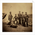 Officers of the 57th Regiment, Crimean War by Roger Fenton