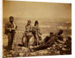 Officers of the 89th Regiment at Cathcart's Hill, in winter dress by Roger Fenton