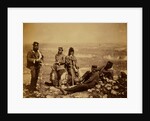 Officers of the 89th Regiment at Cathcart's Hill, in winter dress by Roger Fenton
