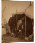 Lieutenant General Sir John Campbell & Captain Hume, his aide-de-camp, the general sitting, Crimean War by Roger Fenton