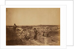 Quiet day in the Mortar Battery, Crimean War by Roger Fenton