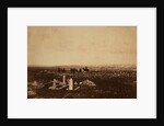Cemetery on Cathcart's Hill - officers on the look-out, Crimean War by Roger Fenton