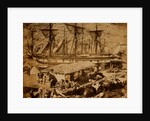 Balaklava harbour, the cattle pier, Crimean War by Roger Fenton