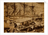 Balaklava harbour, the cattle pier, Crimean War by Roger Fenton