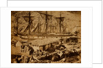 Balaklava harbour, the cattle pier, Crimean War by Roger Fenton