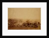 Kamara Heights in the distance, artillery waggons in the foreground, Crimean War by Roger Fenton