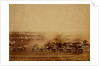 Kamara Heights in the distance, artillery waggons in the foreground, Crimean War by Roger Fenton
